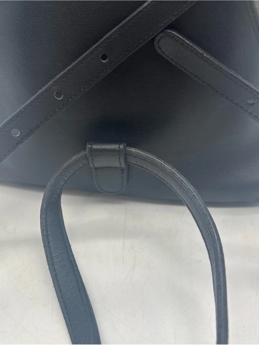 Vtg Coach Bantam Convertible Black Leather Mini Bag Backpack Gold Buckle  4152